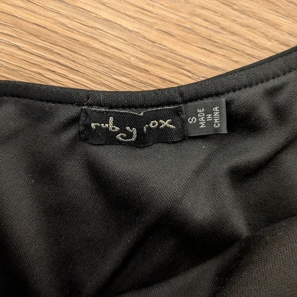 Ruby Rox Elegant Black Top - Picture 2 of 2